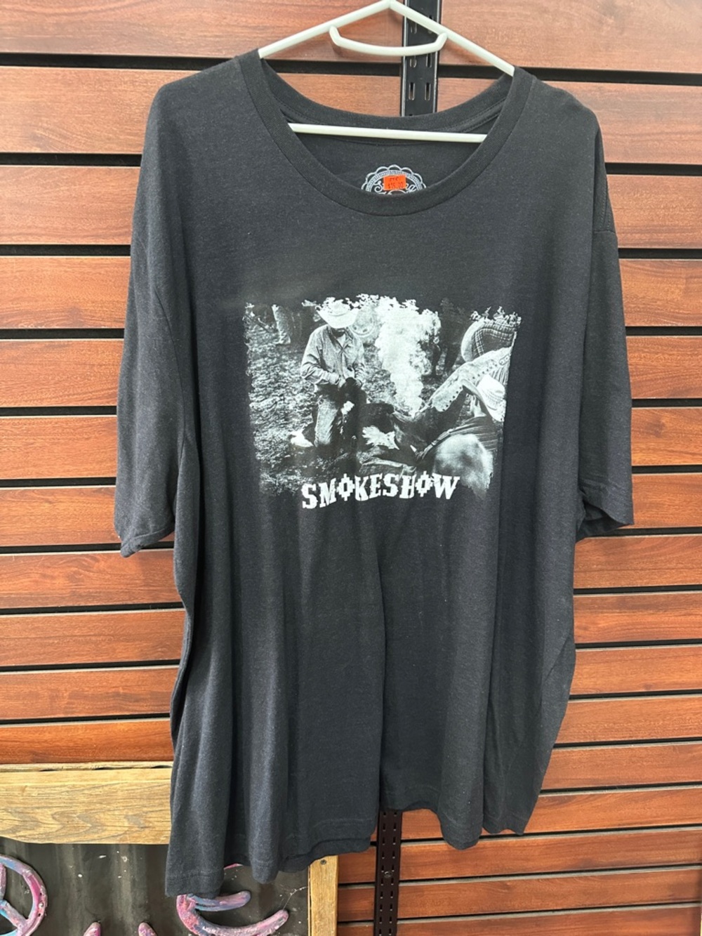 Smokeshow Black Graphic Short-Sleeve Tee for Men